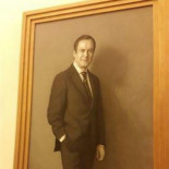 El retrato de José Bono, que costó 82.600 euros, ya luce en el Congreso