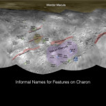 Primer mapa de Plutón con nombres