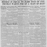 Portadas de prensa al día siguiente de Hiroshima