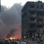 Así ha quedado Tianjin tras la explosión, China