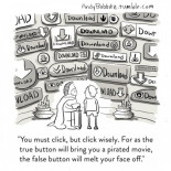 Escoge el botón de download adecuado [HUMOR]