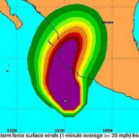 'Patricia' supera los 320 km/hora y se convierte en el huracán más potente jamás registrado