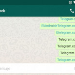 Whatsapp censura todos los mensajes con links de Telegram