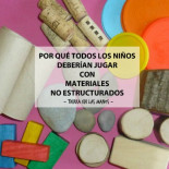 Por qué todos los niños deberían jugar con materiales no estructurados
