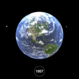 Seis décadas de basura espacial resumidas en una brutal visualización interactiva