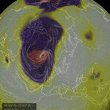 Tormenta en el ártico lanzará vientos huracanados sobre el Reino Unido e Islandia (Eng)