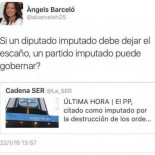 Si un diputado imputado debe dejar su escaño, un partido imputado puede gobernar?