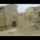 Se hunde el campanario de la iglesia de Rosselló (Lérida) [CAT]