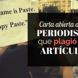 Carta abierta a la periodista que plagió mi artículo
