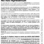 Comunicado de la Unión de Policía Municipal