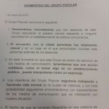 El PP "desmiente" que dos asesores espiaran a la periodista pero reconoce le hicieron fotos de forma "anecdótica"