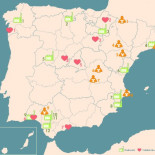 Castañuelas, quinoa y horas de sol al día: el mapa con las más inesperadas capitales de España