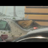 Tormenta de granizo de más de 7 cm de diámetro en Bowie (Texas)