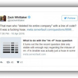 Era falsa la historia del hombre que borró todos los servidores de su empresa con un comando