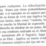 No es eso, su señoría