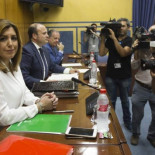 Díaz, molesta por las preguntas sobre la supuesta participación de su marido en los cursos