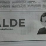 El PP traduce al euskera "a favor" con un "alde" que invita a Rajoy a marcharse a casa
