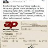 Enorme ZASCA al «socialista» Fdez Vara!