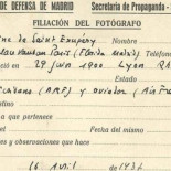 Aparece el carné de reportero de la Guerra Civil de Antoine de Saint-Exupéry en el Archivo de Salamanca