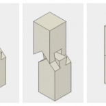 Animaciones ilustrando el arte del ensamblaje de madera japonés