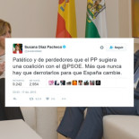 Todas las veces que el PSOE dijo en Twitter que jamás permitiría un gobierno del PP