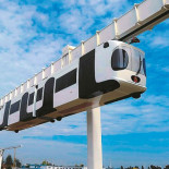 China presenta un “pandarraíl” suspendido que funciona con baterías