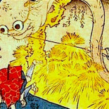 Las antiguas y extrañas ilustraciones japonesas de perros con los cojones enormes (eng)