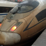 Así termina un tren de alta velocidad después de hacer un Shanghai-Pekín durante la úlima alerta roja por contaminación