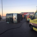La madre del chófer del autobús que volcó: "Consumió cocaína el viernes; cualquiera la consume
