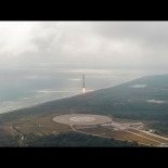 Aterrizaje de la primera etapa del cohete Falcon 9 desde una nueva cámara fija