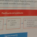 Un libro de la ESO asegura que los planes de pensiones son "ingresos necesarios durante la jubilación"