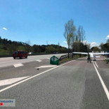 Aterriza una avioneta en una área de servicio de la autopista AP-7