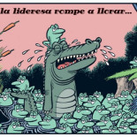 Y la lideresa rompe a llorar...