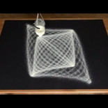 Péndulos de arena describiendo curvas de Lissajous