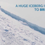 Una segunda grieta gigante ha aparecido en la plataforma de hielo antártica Larsen C (ING)