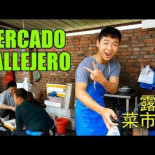 Visita a un mercado al aire libre en China