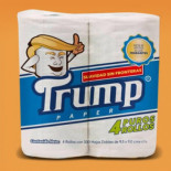 Crean en México un papel higiénico marca 'Trump', cuyos beneficios se destinarán a los inmigrantes deportados [EN]