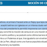 El País (sin ironía): “La habilidad retórica de Rajoy le permitió imponerse con claridad”