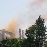 Emisiones de nubes naranja de Arcelor Mittal en Carreño