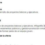 Oferta en infojobs para "becarios" de arquitectura, pero con 4 años de experiencia