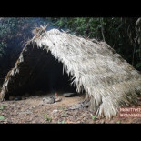 Tecnología primitiva: Cabaña con marco en forma de A
