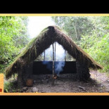 Primitive Technology: cabaña de barro con techo de paja