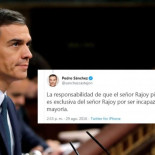 ¿De quién es la culpa del fracaso de la investidura? El Pedro Sánchez de 2016 tiene la respuesta