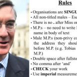 Jacob Rees-Mogg ha pedido a sus empleados que usen el sistema imperial de medidas [ENG]