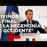 El presidente de Francia, Emmanuel Macron,"Vivimos el final de la hegemonía de Occidente"