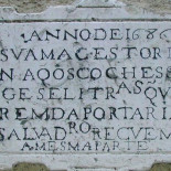 La señal de tráfico más antigua de lisboa. Tiene más de 300 años [pt]