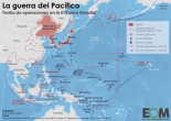 La Segunda Guerra Mundial en el Pacífico (mapa)
