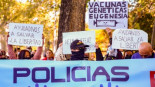 Una manifestación de policías negacionistas recorre Madrid para mostrar su rechazo a las medidas contra la covid-19