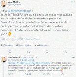 Javier Cárdenas roba audios de YouTube y los hace pasar por anécdotas de oyentes