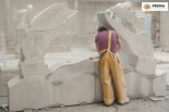 Así hace un maestro cantero una obra en su taller de escultura paso a paso